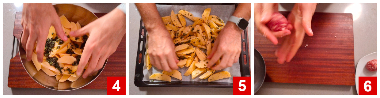 Preparation and first cooking