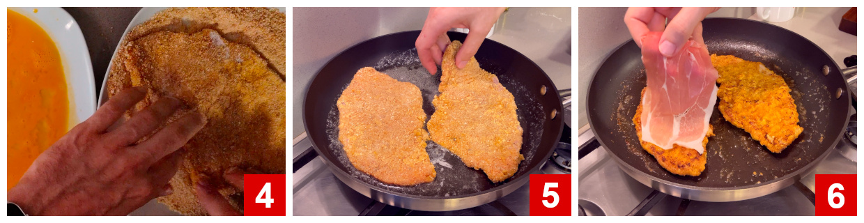 Breading and first cooking