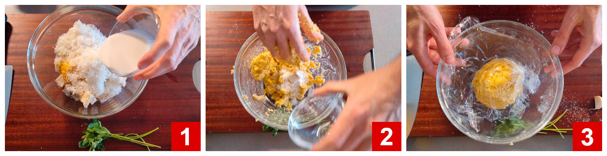 Preparing the dough