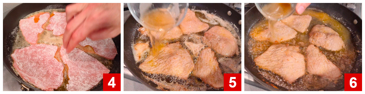 Cooking the scallops