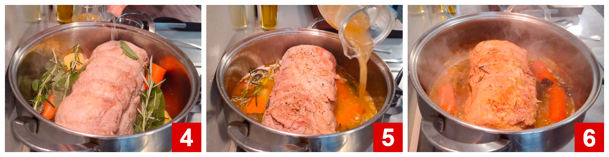 Cooking the loin