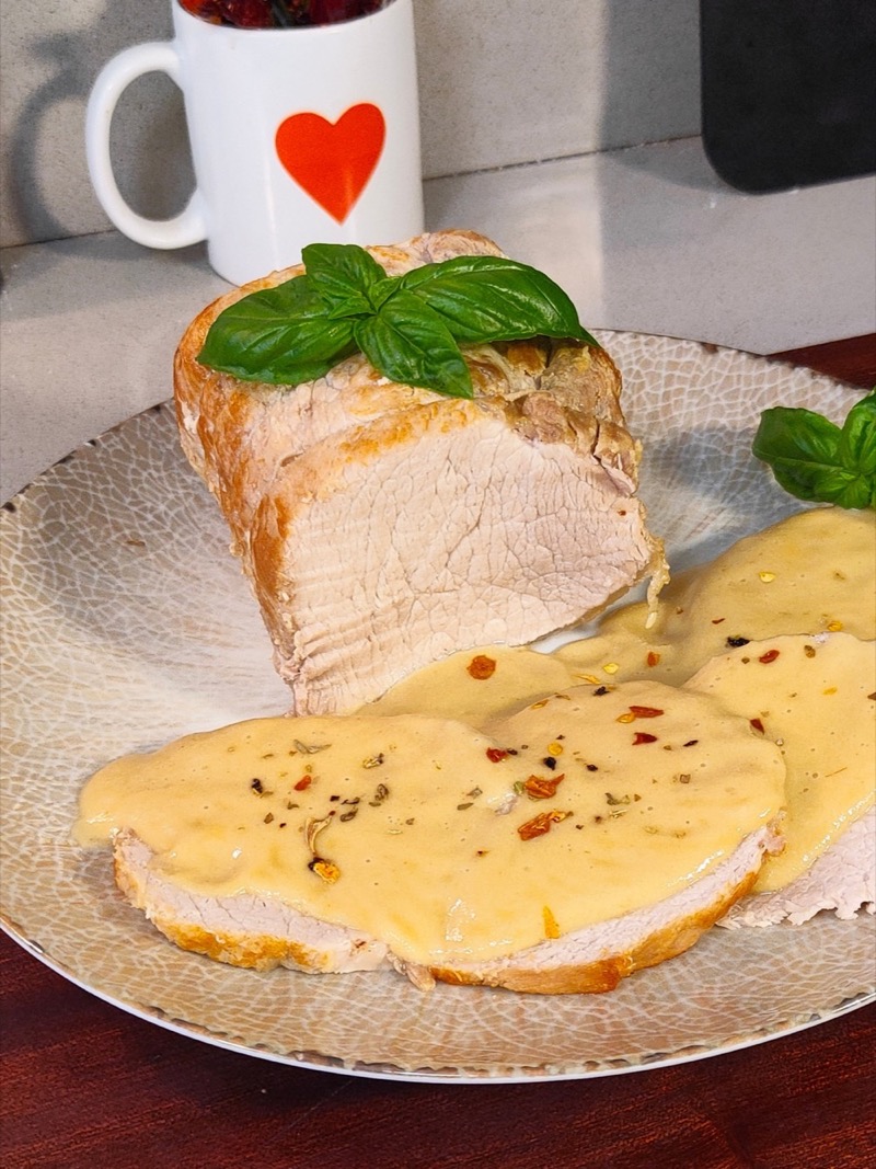 Pork loin in milk